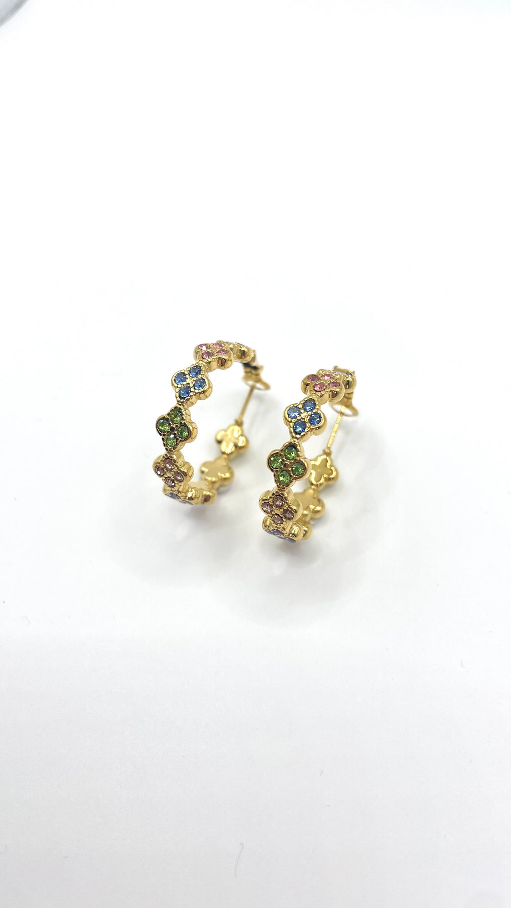 Orecchini cerchio CLOVER RAINBOW