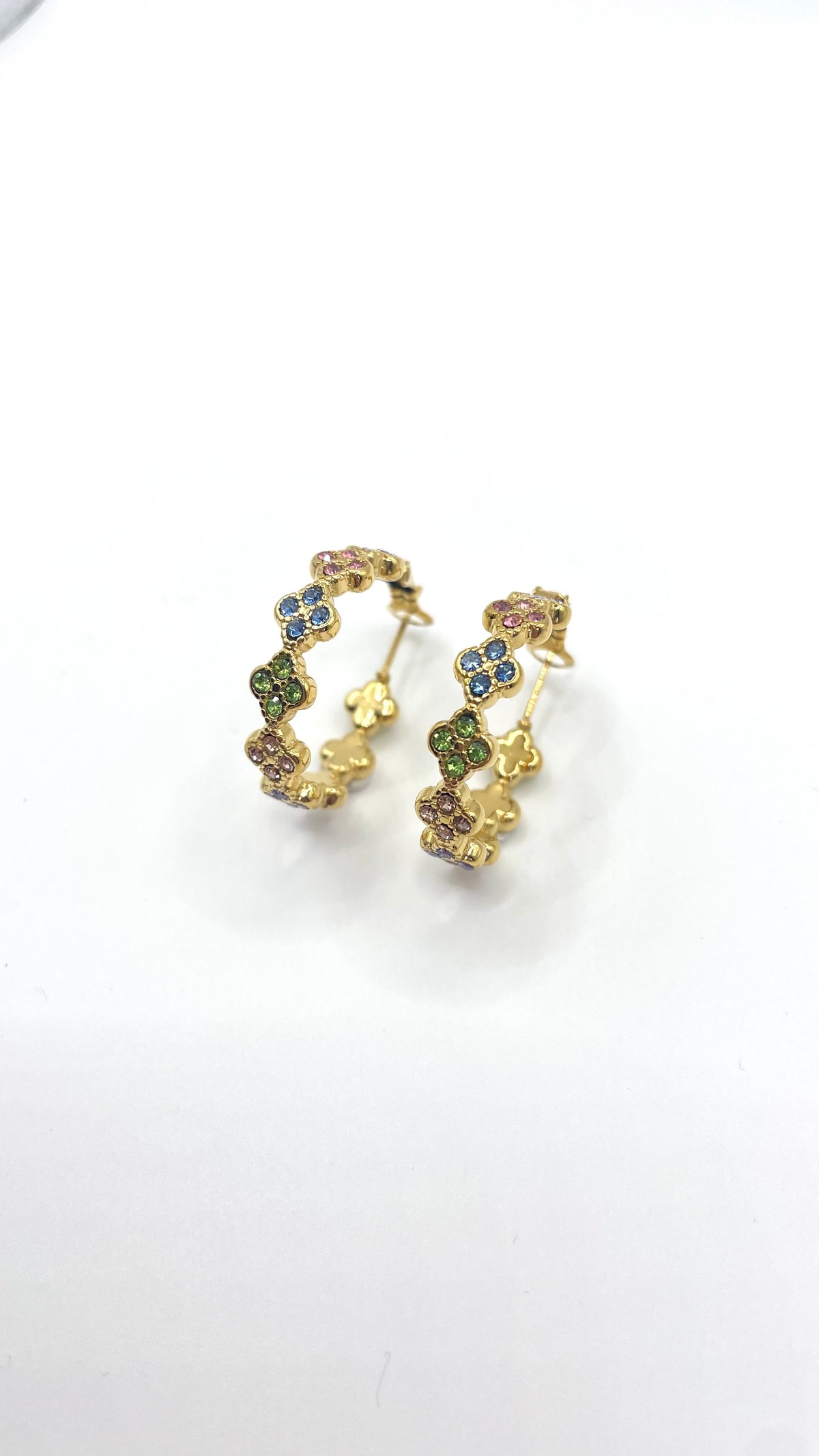 Orecchini cerchio CLOVER RAINBOW