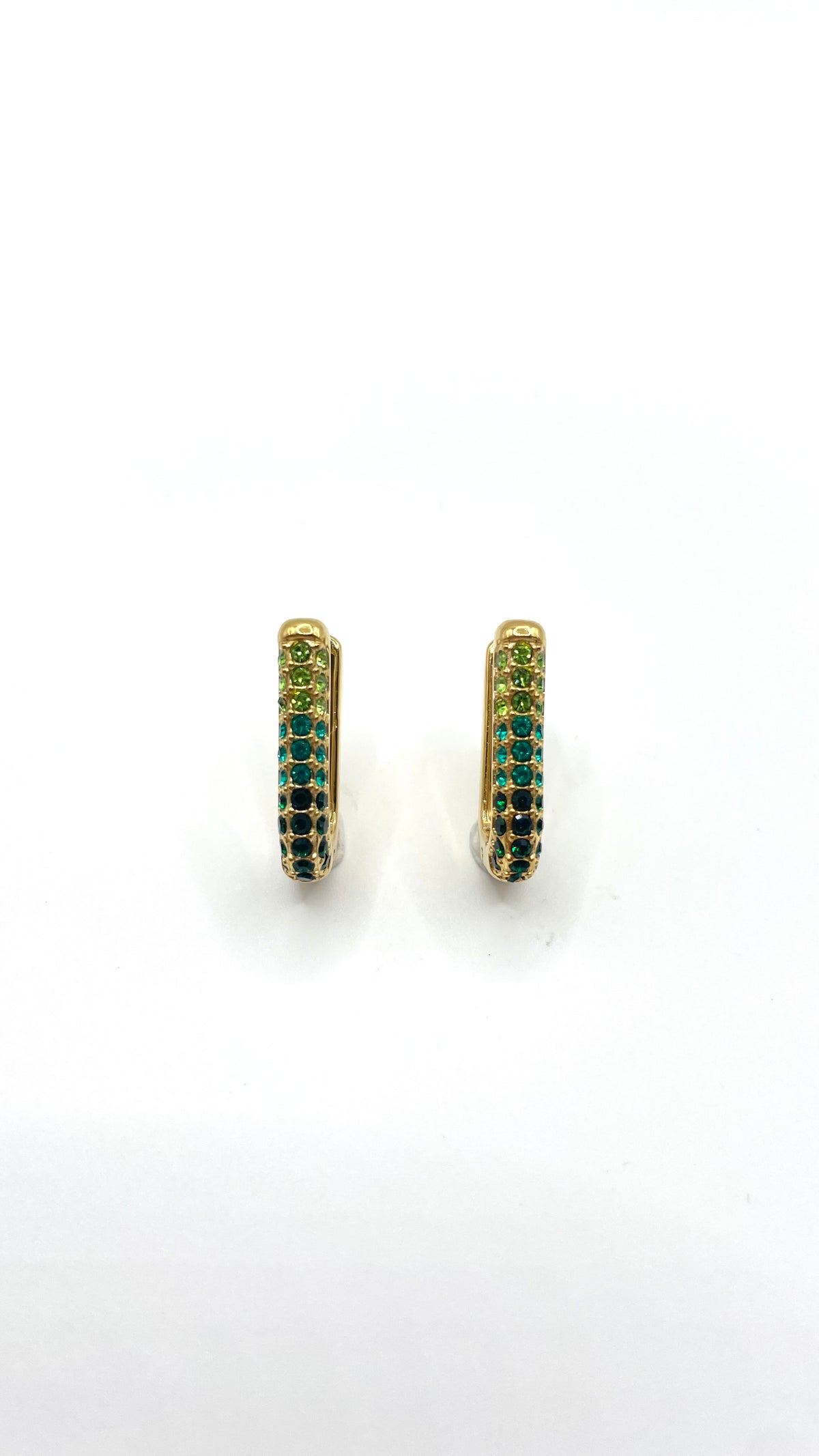 Orecchini GOLDEN FRAME GREEN