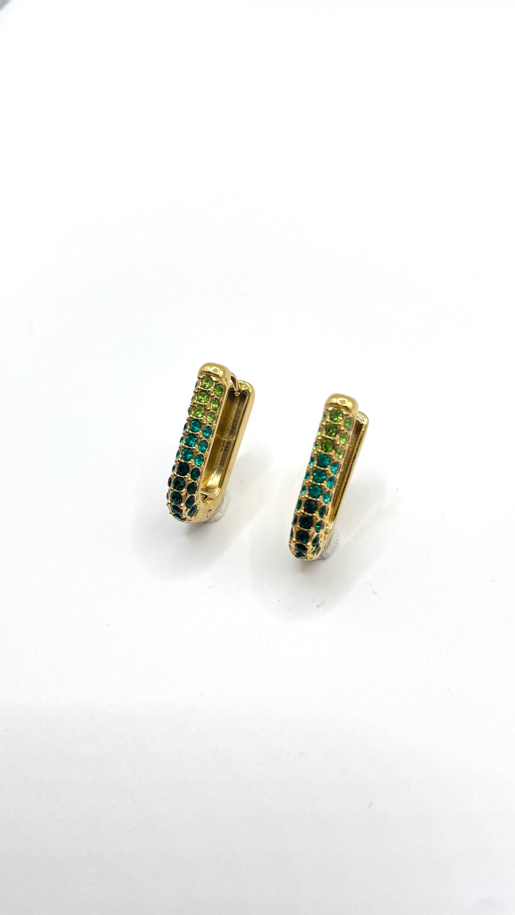 Orecchini GOLDEN FRAME GREEN